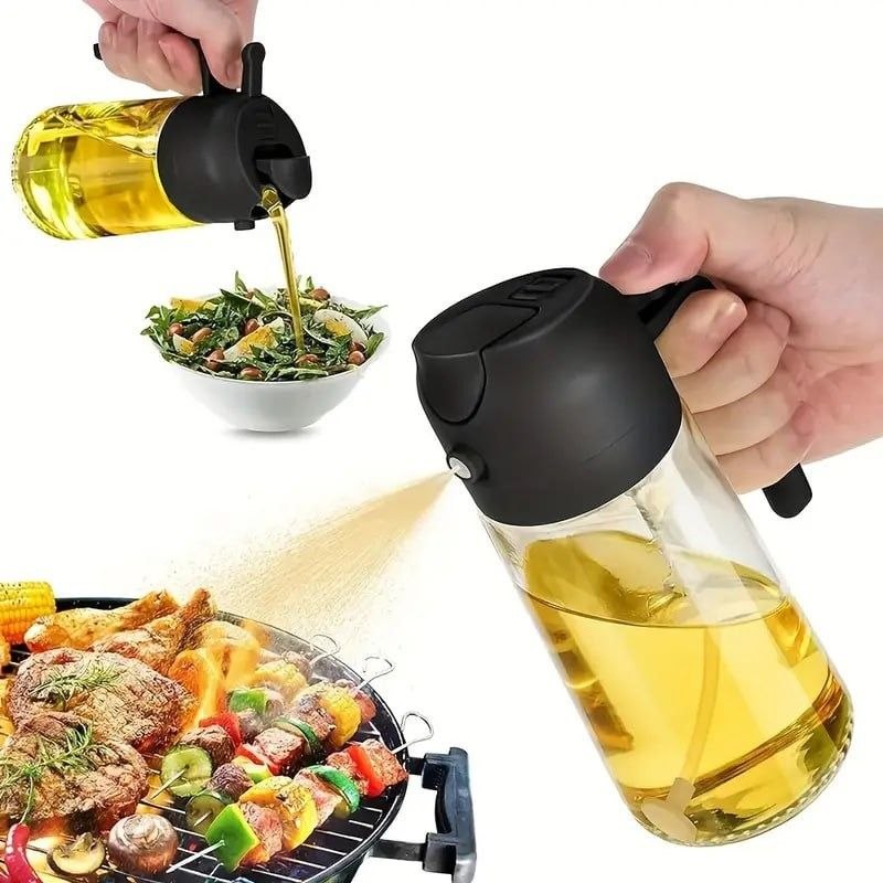 2-in-1 Oil Sprayer &amp; Dispenser Bottle-1