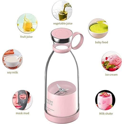 Portable USB Electric Juicer Mixer (420 ml)-4