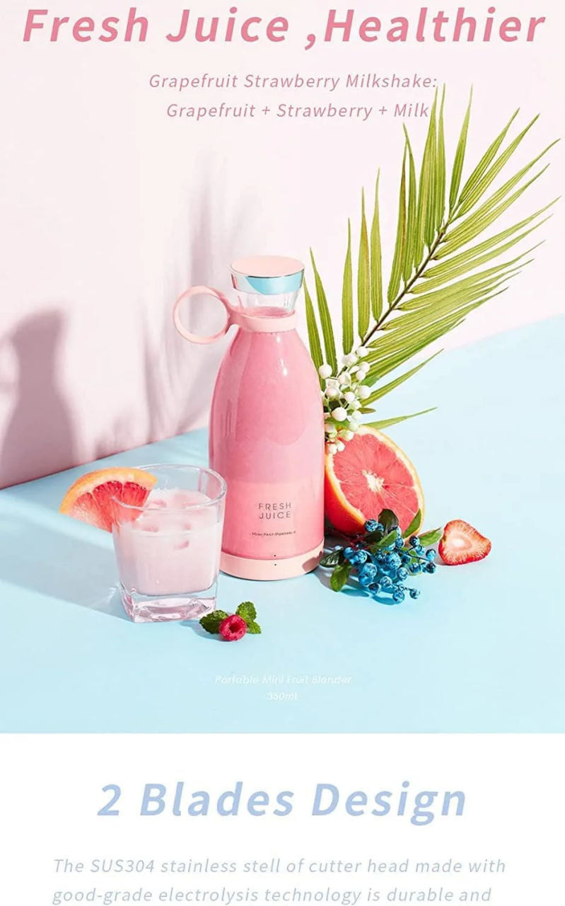 Portable USB Electric Juicer Mixer (420 ml)-3